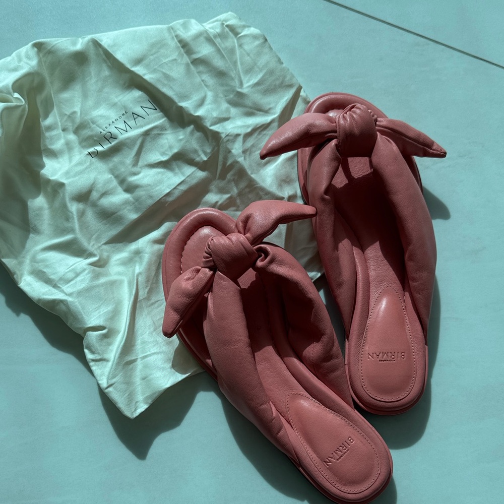 Alexandre Birman Pink Knotted Sandals